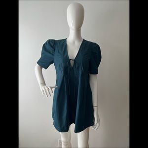 FREE PEOPLE Baby Doll Loose Flare Mini Dress